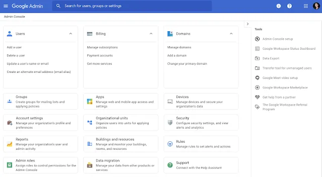 Google Admin Console - blog IPNET by Vivo Google Admin Console - blog IPNET by Vivo